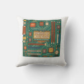 Vintage 80s Computer Motherboard "Powered By Nosta クッション (裏面)