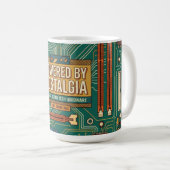 Vintage 80s Computer Motherboard "Powered By Nosta コーヒーマグカップ (正面右)