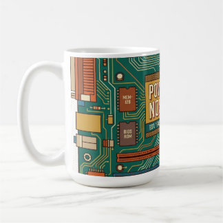 Vintage 80s Computer Motherboard "Powered By Nosta コーヒーマグカップ