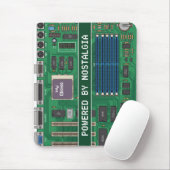 Vintage 80s Computer Motherboard "Powered By Nosta マウスパッド (マウス)