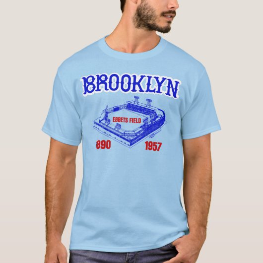 Vintage 80s Ebbets Field Brooklyn Tシャツ (正面)
