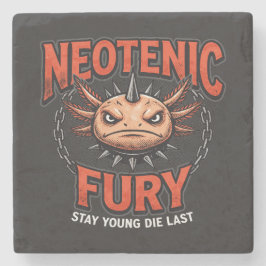 Vintage 90s Axolotl Neoteny Fury Metal Parody ストーンコースター
