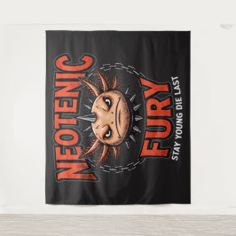 Vintage 90s Axolotl Neoteny Fury Metal Parody タペストリー