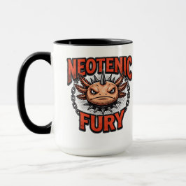 Vintage 90s Axolotl Neoteny Fury Metal Parody マグカップ