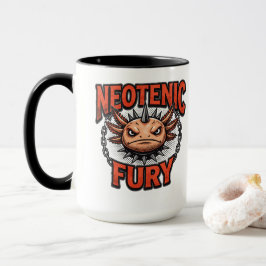 Vintage 90s Axolotl Neoteny Fury Metal Parody マグカップ