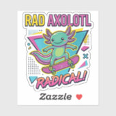Vintage 90s Axolotl Skateboard Radical neoteny シール (シート)