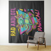 Vintage 90s Axolotl Skateboard Radical neoteny タペストリー (インサイチュ)