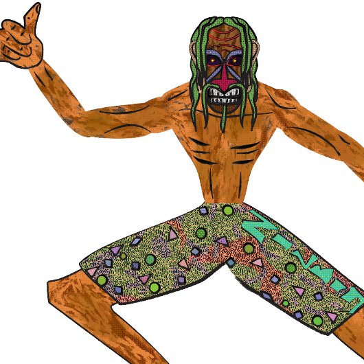 Vintage 90s Cheeky Tiki Surfing Retro Cartoon Tシャツ