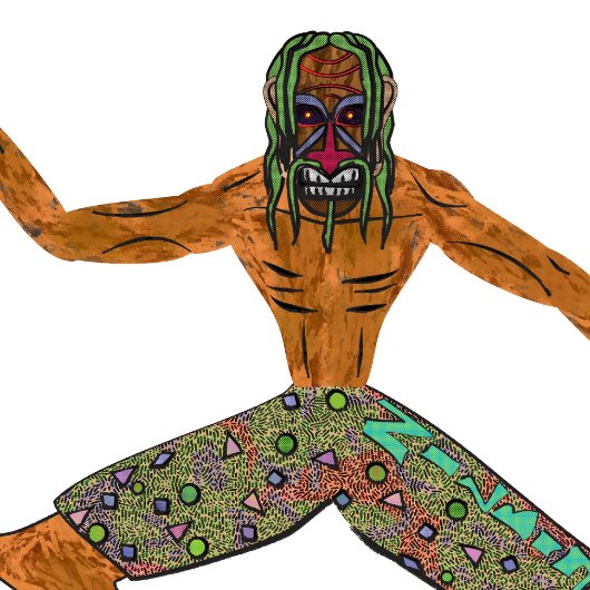 Vintage 90s Cheeky Tiki Surfing Retro Cartoon Tシャツ