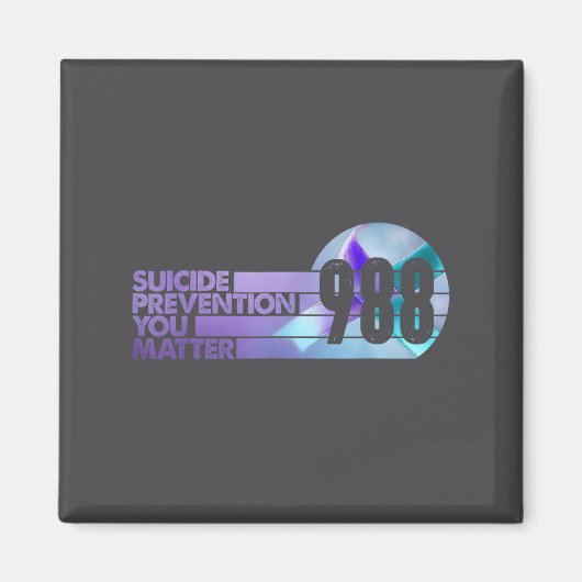 Vintage 988 Shirt Suicide Prevention Lifeline 988  マグネット (正面)