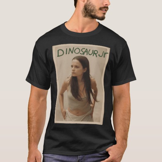 Vintage 99 Dinosaur Jr Green Mindour Tシャツ (正面)