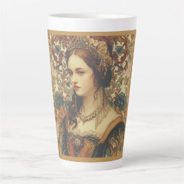 Vintage A Beautiful and Elegant Noblewoman,Classic カフェラテマグ