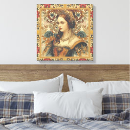 Vintage A Beautiful and Elegant Noblewoman,Classic キャンバスプリント