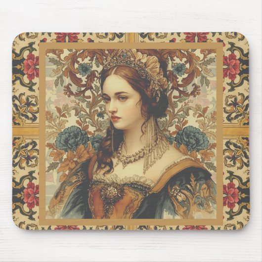 Vintage A Beautiful and Elegant Noblewoman,Classic マウスパッド (正面)