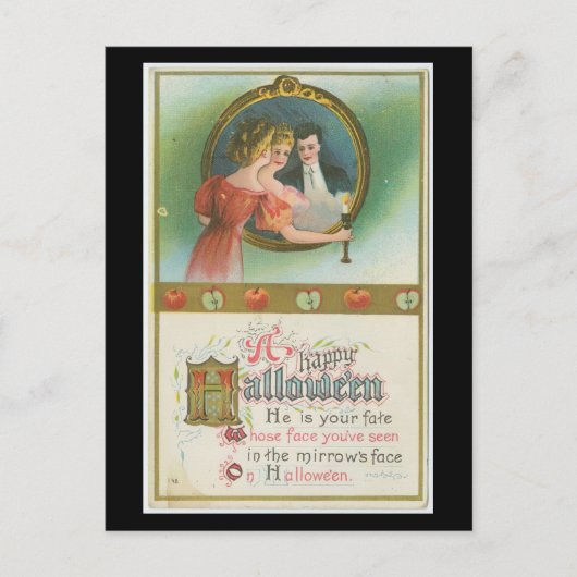 Vintage " A Happy Halloween"  ポストカード (正面)