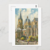 Vintage Aachen Germany Cathedral ポストカード (正面/裏面)