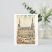 Vintage Aachen Germany Rathaus ポストカード (スタンド正面)