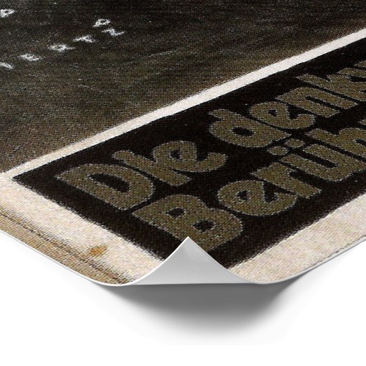 Vintage Aachen Germany Travel Poster ポスター (角)