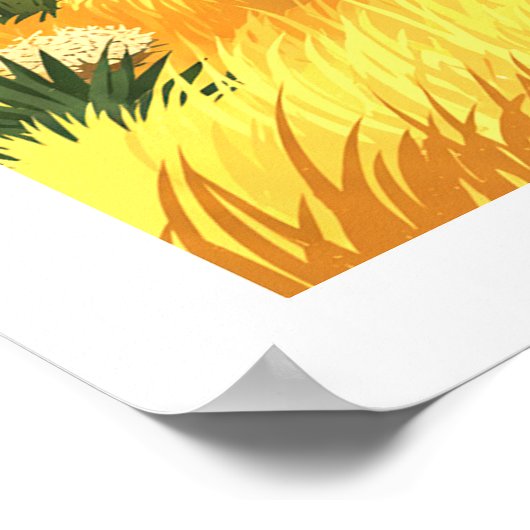 Vintage Abilene Texas ポスター (角)