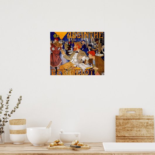 Vintage Absinthe Berthelot ポスター (キッチン)