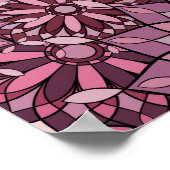 Vintage abstract background. Mandala style. seamle ポスター (角)