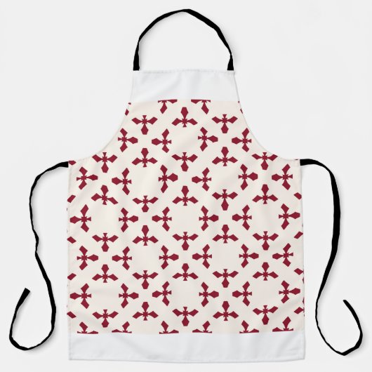 Vintage abstract geometric floral pattern. Seamles エプロン (正面)