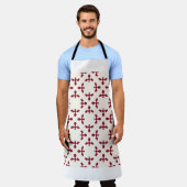 Vintage abstract geometric floral pattern. Seamles エプロン (着用した状態)