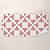 Vintage abstract geometric floral pattern. Seamles バスタオル (バスタオル)