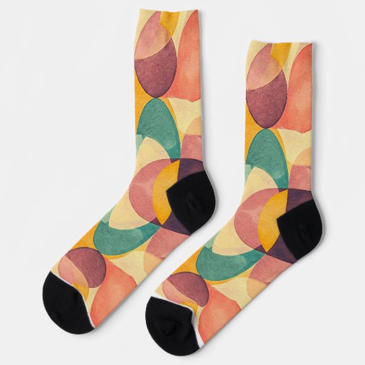 Vintage Abstract Pattern ソックス (左)