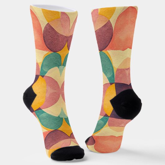 Vintage Abstract Pattern ソックス (傾斜あり)