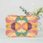 Vintage Abstract Pattern 招待状 (スタンド正面)