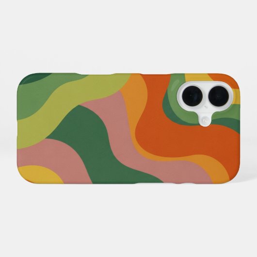 Vintage Abstraction iPhone 16ケース (裏面横)