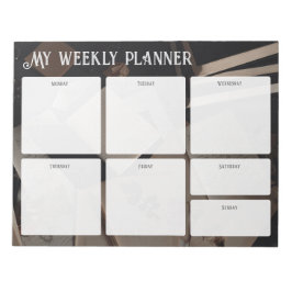 Vintage Academia Weekly Planner ノートパッド