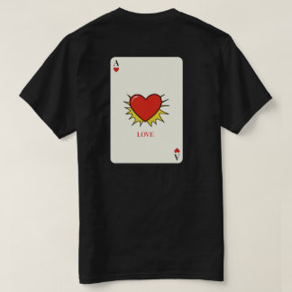 Vintage Ace of Hearts Playing Card T-Shirt - LOVE  Tシャツ