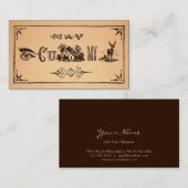 Vintage Acquaintance C U Home Business Card 名刺 (正面/裏面)