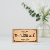 Vintage Acquaintance C U Home Business Card 名刺 (スタンド正面)