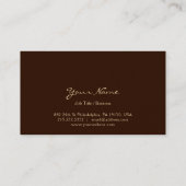 Vintage Acquaintance C U Home Business Card 名刺 (裏面)