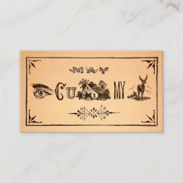 Vintage Acquaintance C U Home Business Card 名刺