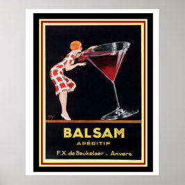 Vintage Ad Poster-Balsam Apertif 16 x 20 ポスター