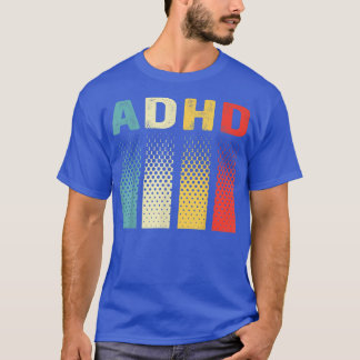 Vintage ADHD Autism Mental Health Awareness Tシャツ