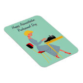 Vintage Administrative Assistant – Retro Office  マグネット (右側)