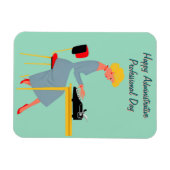 Vintage Administrative Assistant – Retro Office  マグネット (横)