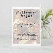 Vintage Adult Halloween Costume Party  招待状 (スタンド正面)