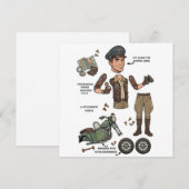 Vintage Adventurer Paper Doll Kit シーズンカード (正面/裏面)