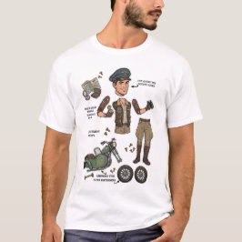 Vintage Adventurer Paper Doll Kit Tシャツ