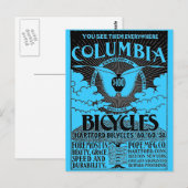 Vintage Advertisement - Columbia Bicycles ポストカード (正面/裏面)