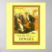 Vintage Advertisement, Dewar's Scotch Whisky ポスター (正面)