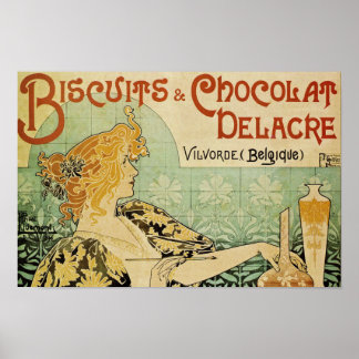 Vintage Advertising Poster Chocolat French ポスター