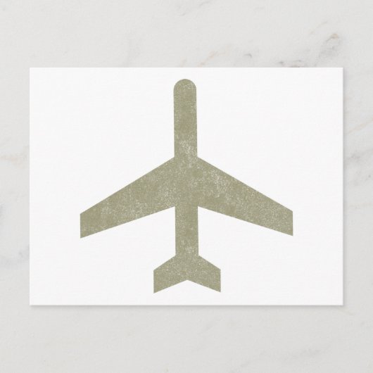 Vintage Aeroplane ポストカード (正面)