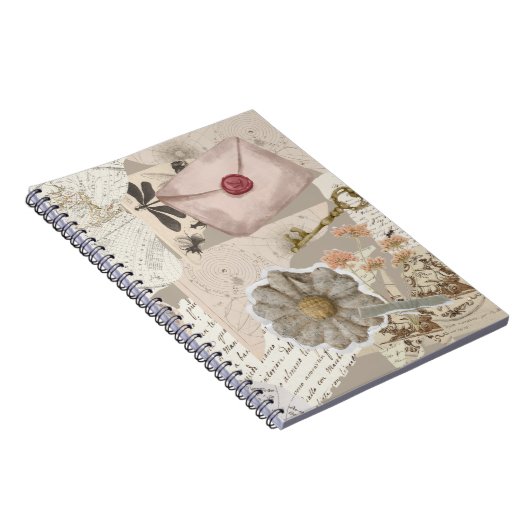 Vintage Aesthetic Collage Notebook ノートブック (右側)